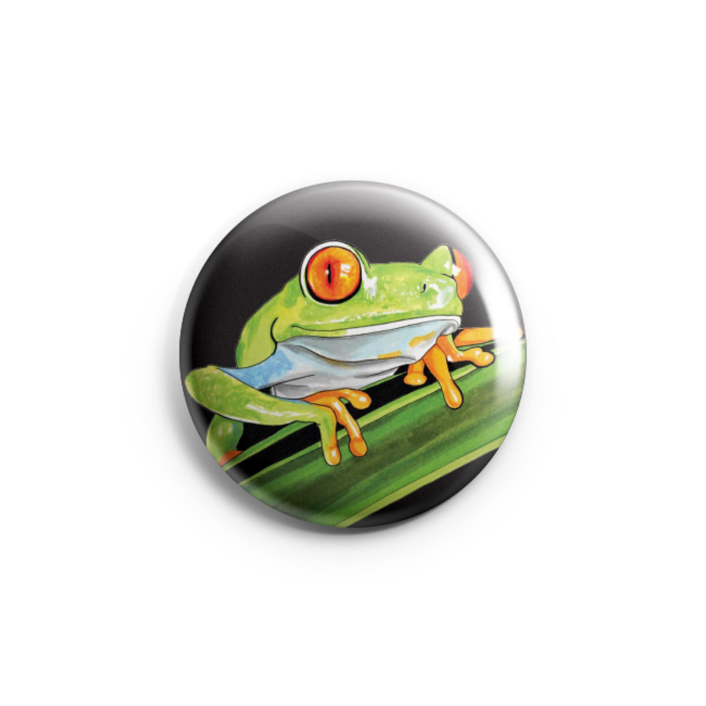 Frog Pinback Button Cute Tree Frog Frog Lover Pin Realistic | Etsy
