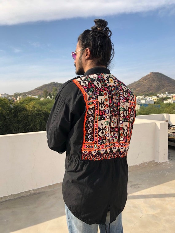 black fatigue jacket