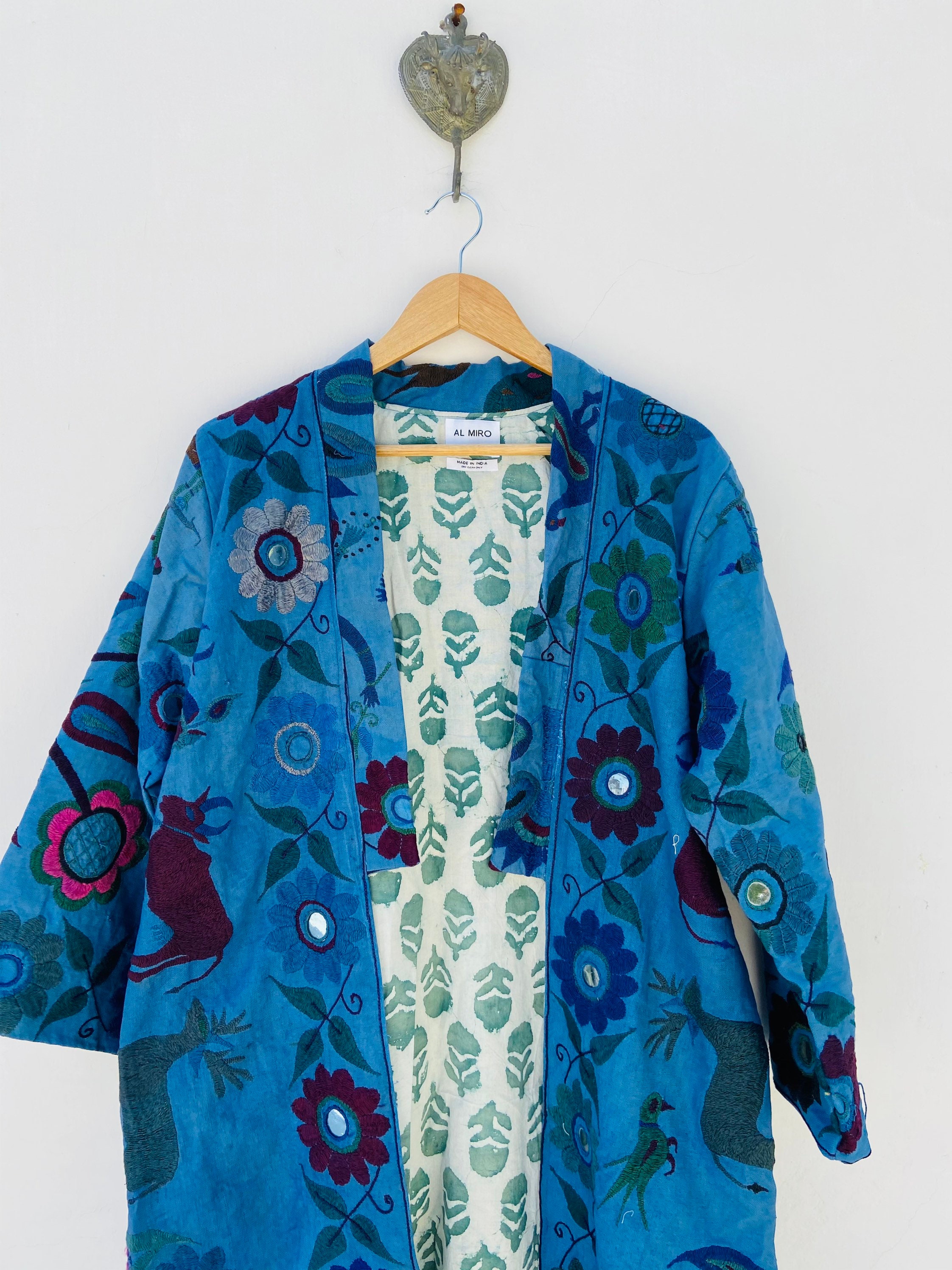 Chaqueta hecha a mano chaqueta de patchwork hombres de Etsy