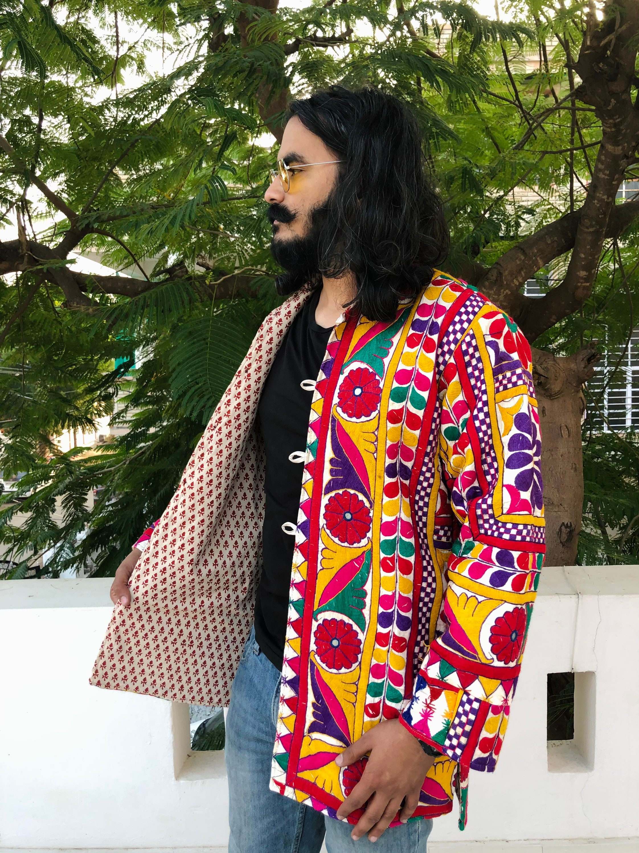 Bohemian Jacket Men Handmade Jacket Bohemian Coat Men -  in