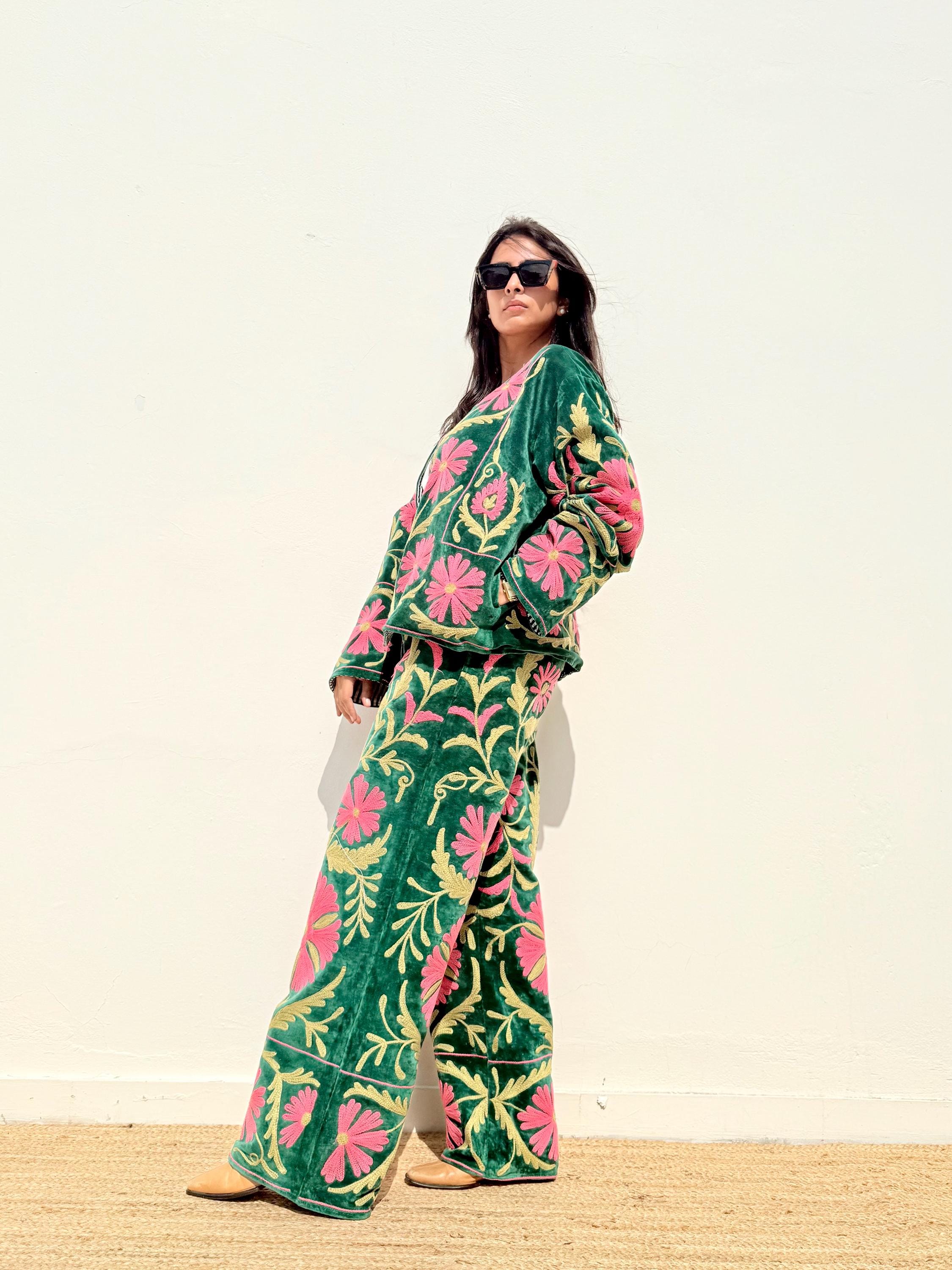 Pantalones de terciopelo verde España