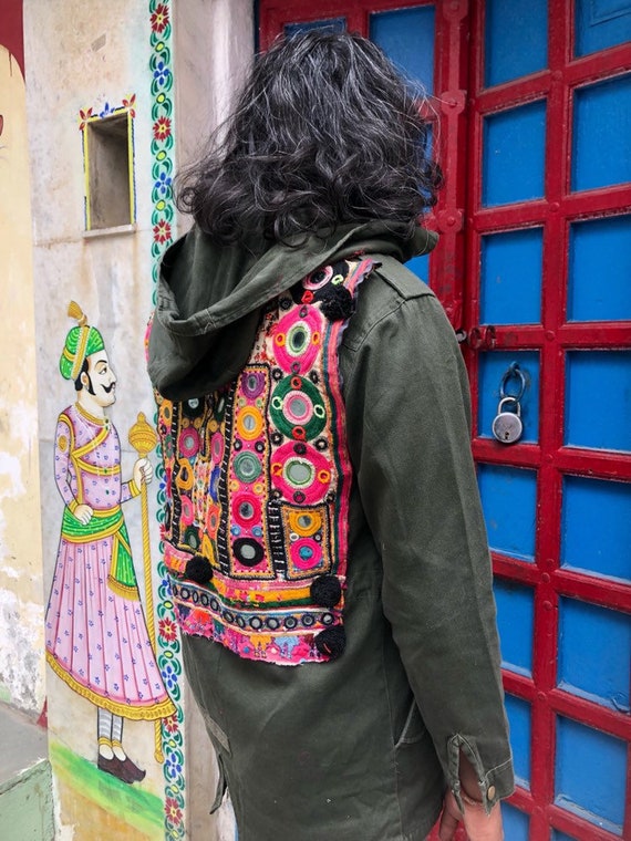 embellished army jacket