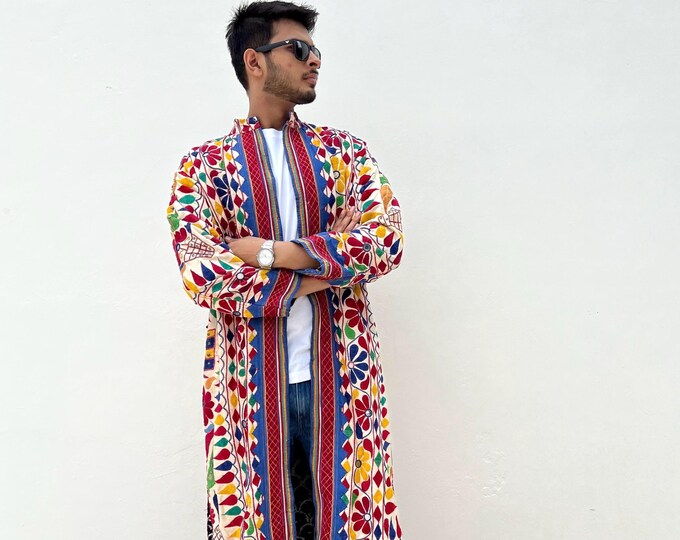 Men's Embroidered Coat Jacket