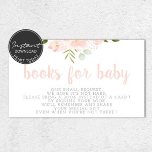 Jeu Baby Shower à imprimer Un livre pour bébé Téléchargement immédiat Fleurs roses