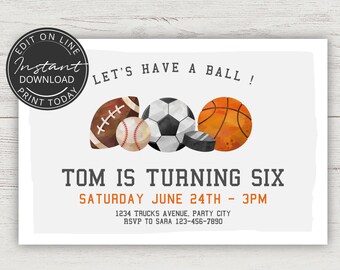 Editable Invitation Etsy
