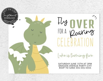 Dragons 2 Invitation Etsy