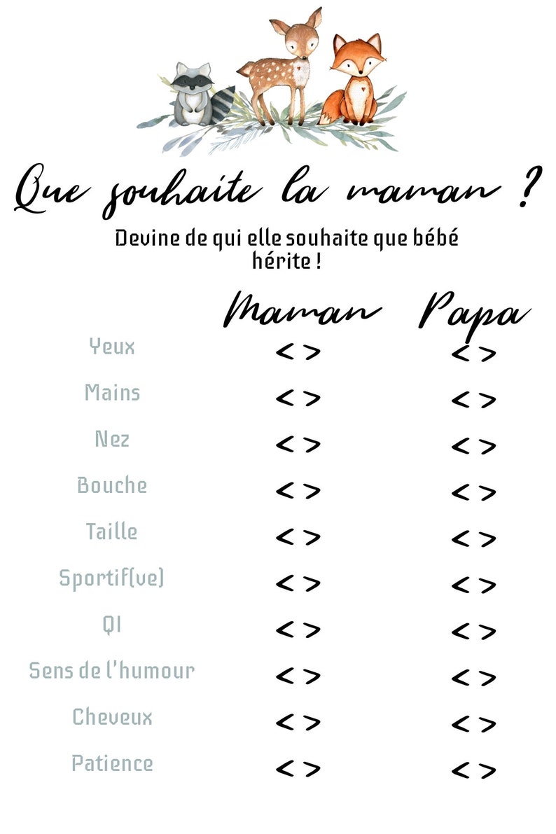 Woodlands Baby Shower Games Bundle INSTANT DOWNLOAD Etsy