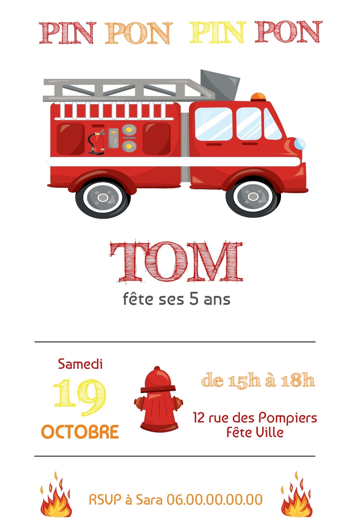 Anniversaire Pompier Invitation Anniversaire Gar on Imprimable Anniversaire Pompier Invitation Anniversaire Gar on Imprimable