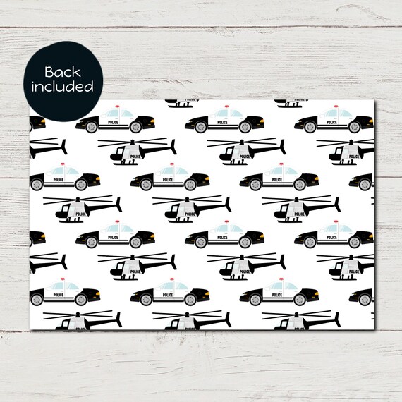 Anniversaire Police Invitation Anniversaire A Imprimer Etsy