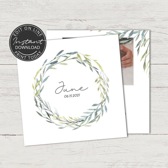 birth announcement cards etsy