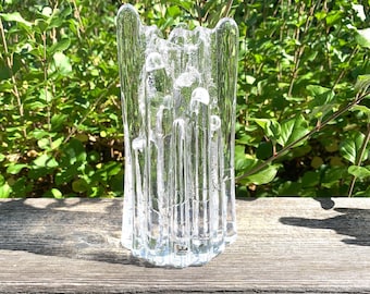 ONE Kosta Boda POLAR 7.5 Inches TALL Candle Holder, Goran Warff Design, Sweden, Three Available