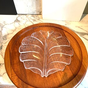 One SET of Four ORREFORS EDEN 7" Salad / Dessert Plates, Lars Hellsten, Sweden, 1980's, Scandinavian Glass, 3 Sets of Four Plates  Available