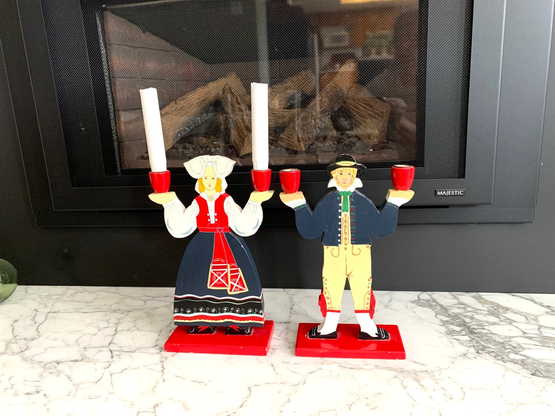 IKEA Wooden Candle Holders 1980s Design Lizzie Velander Etsy