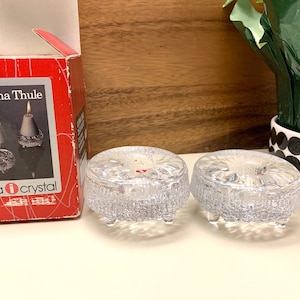 SET of TWO Vintage Ultima Thule Iittala Candleholders, Tapio Wirkkala, Original Box and Labels, Two SETS of Two Available