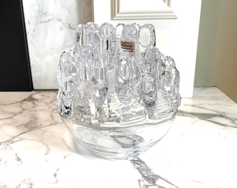 Kosta Boda POLAR Extra Large Tea Light, Votive, Candle Holder, Signed Kosta 67514 Warff, Sweden, Kosta Boda Polaris Votive