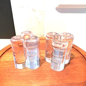 TWO IITTALA ARKIPELAGO Cloverleaf  Candleholders, Candlestick, Timo Sarpaneva, Finland