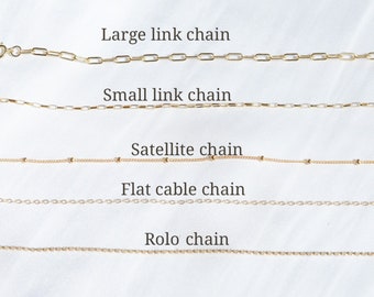 Simple chain gold filled necklace