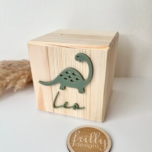 3D Optik Personalisierte Spardose mit Namen für Kinder als Geschenk zur Geburt, als Geldgeschenk zur Taufe oder zum Geburtstag|frillydesigns