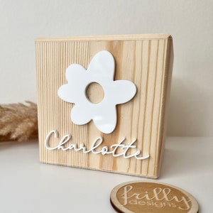 Spardose, Spardose Holz, Spardose personalisiert mit Name, Sparschwein, Geschenk zur Taufe, Geburtstag, Ostern  | frilly designs