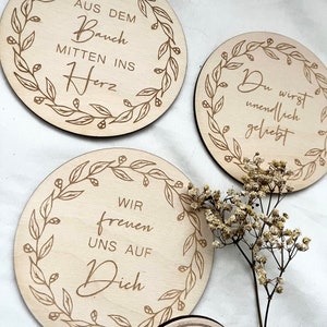 Babybauch shooting Set Schwangerschaft | Geschenk zur Schwangerschaft | Meilenstein Karten Babygeschenk | frilly designs