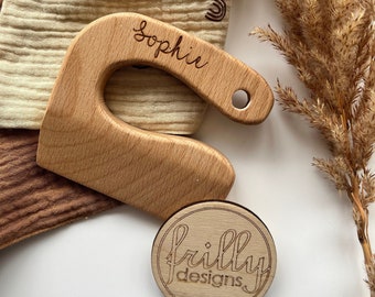 Personalisiert Montessori Messer Messer Montessori Kindermesser Sicheres Messer Kinderbesteck Kochen Kinder | frilly designs