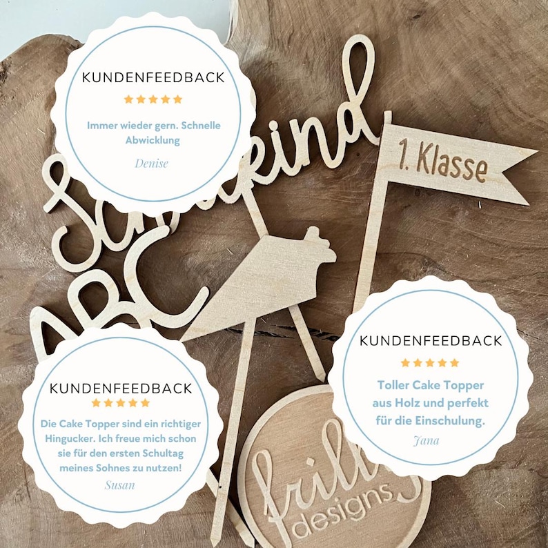 Cake Topper Einschulung 2023 Kuchendeko Set ABC Schultüte erste Klasse Name Kuchen Topper Schulkind Personalisiert mit name | frilly designs image 3