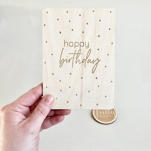 Wooden gift card Cash gift Wooden card Wooden card Wish fulfiller frilly designs Happy Bir. ohneLoch