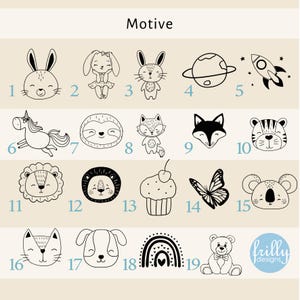 Planche à découper personnalisée pour enfant, cadeau de naissance, planche en bois gravée, cadeau d'anniversaire | Motifs à volants image 4
