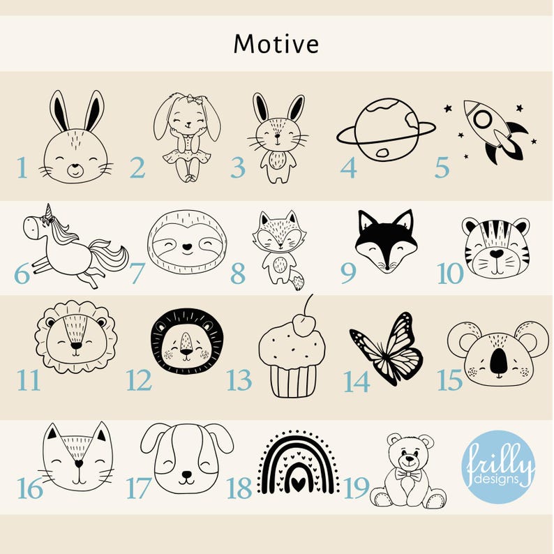 Planche à découper personnalisée pour enfant, cadeau de naissance, planche en bois gravée, cadeau d'anniversaire | Motifs à volants image 4