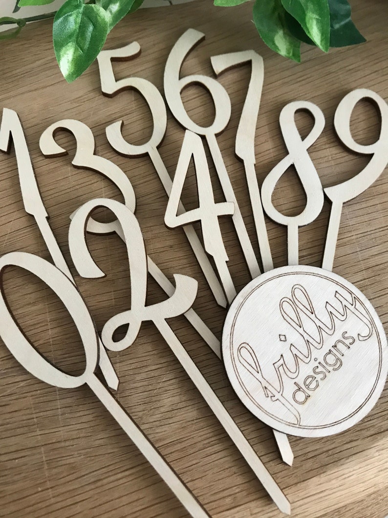 Einhorn Cake Topper Personalisiert wunschname Einhorn Geburtstag Sterne Zahl Holz Kuchenstecker Geburtstag Kind | frilly designs afbeelding 8