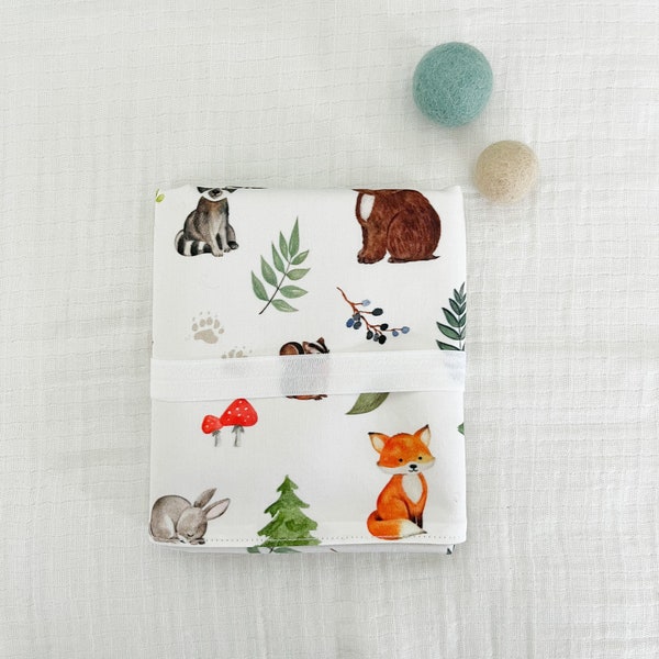 Baby Diaper Changing Mat|Organic Changing Mat|Portable Diaper Changing Mat|Travel Changing Pad|Waterproof Changing Mat|Woodland Party