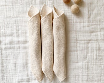 ORGANIC Wash Cloths|Baby Washcloth|Set of 3|Wash Rags|Reusable Cloths|Sustainable Washcloth|Stocking Stuffer