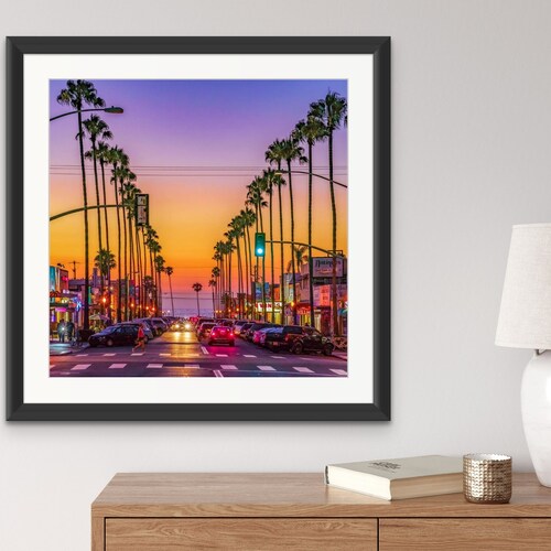 Printable Wall Art Ocean Beach San Diego Sunset Digital Etsy