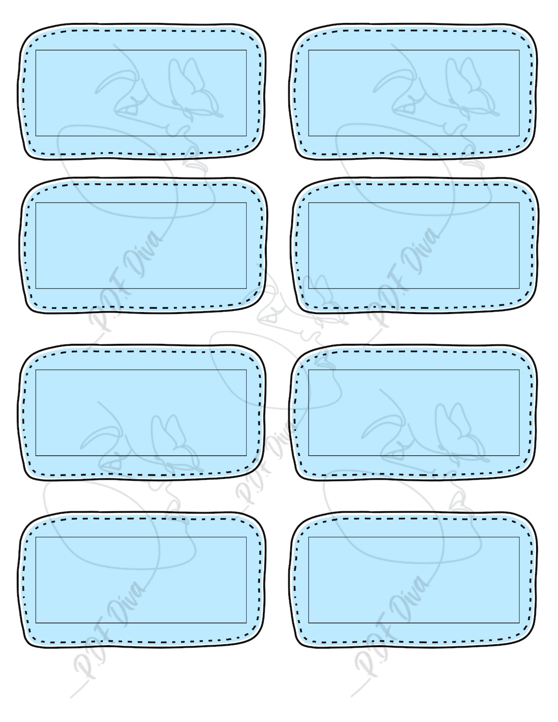 Fillable Class Labels, Pdf, Magically Fills in Names, Label Variety ...