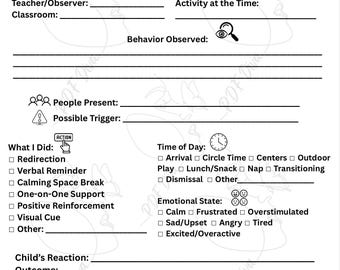 Child Behavior Tracker