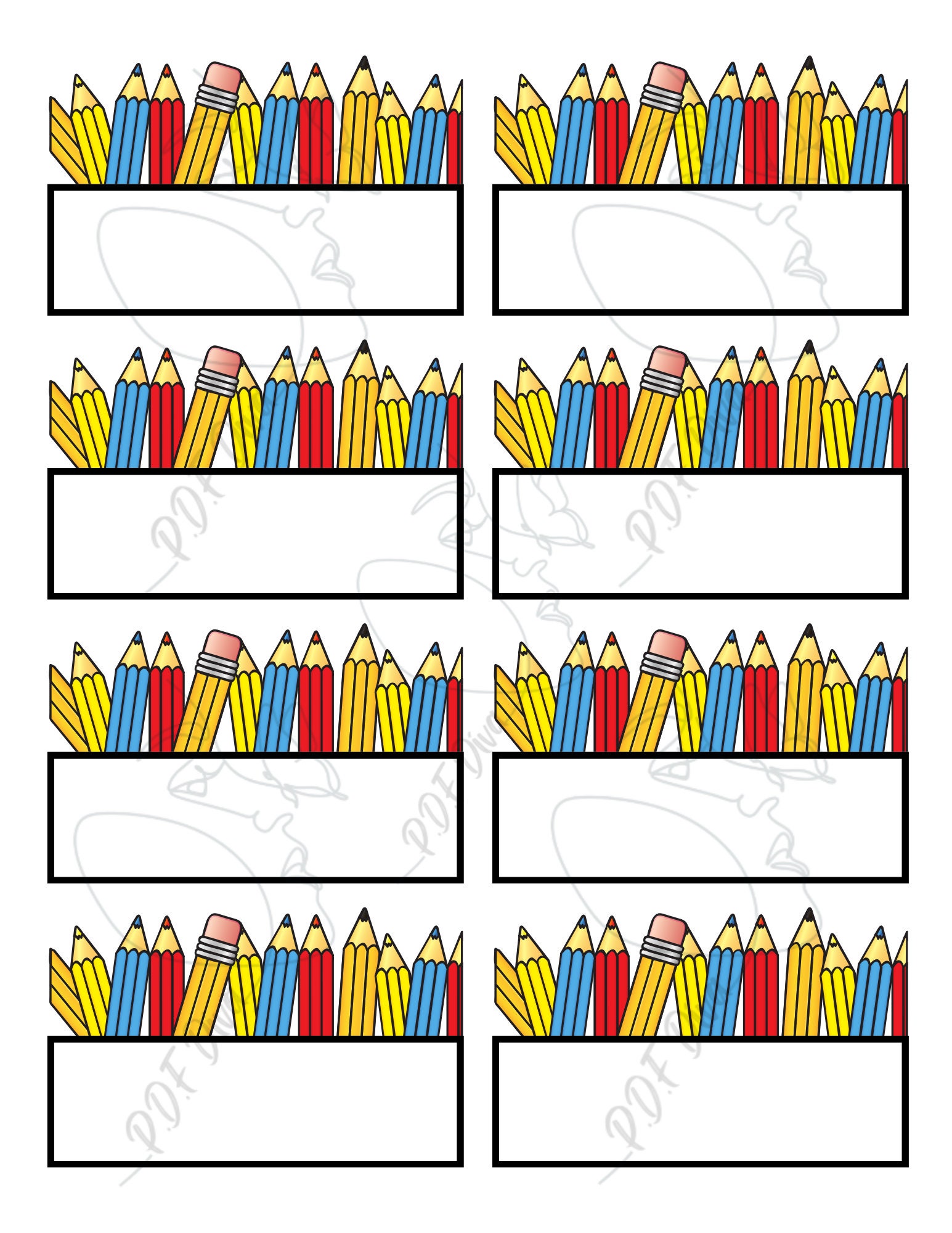 Class Roster Labels Fillable Class Labels, Pdf, Magically Fills in Names, Label Variety ...