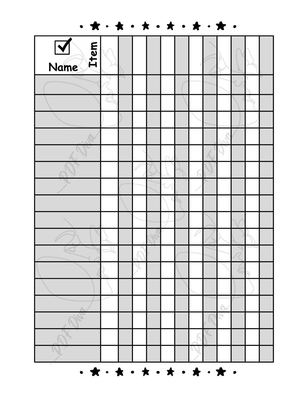 Printable Student Check-off List , 17 Student Tracker Template ...