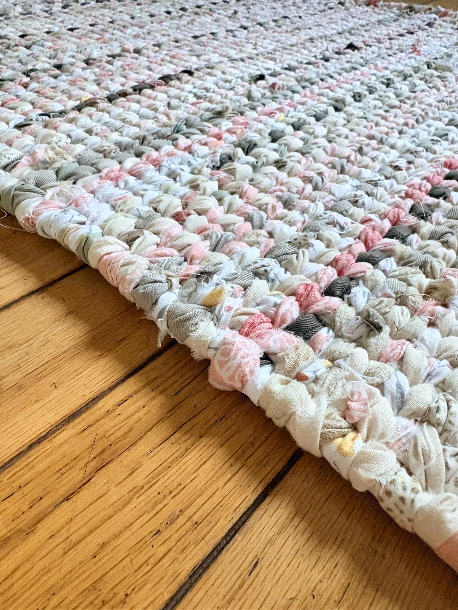 Twining Rag Rug Hand Twined Rag Rug, Braided Fabric, Cotton Polyester, 23x35 - Etsy