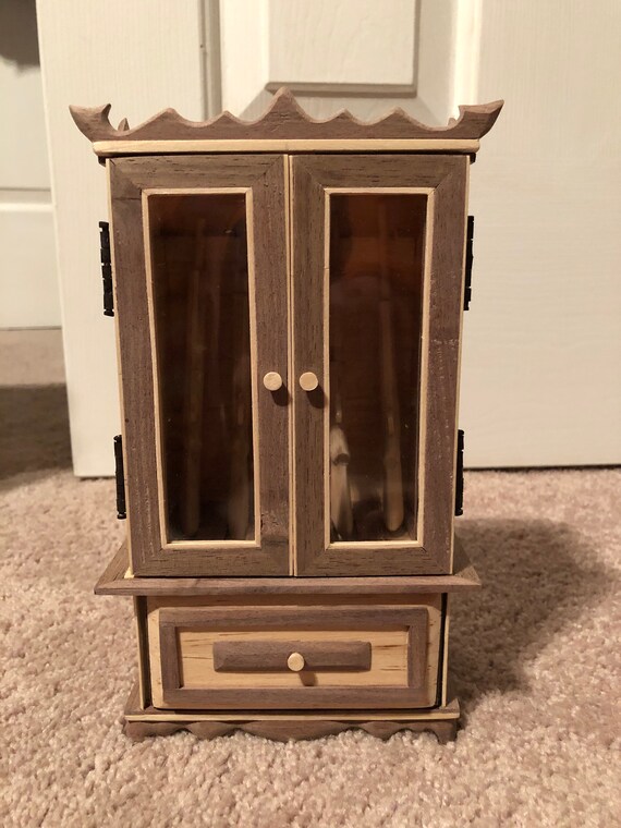 Handcrafted Miniature Gun Cabinet Etsy