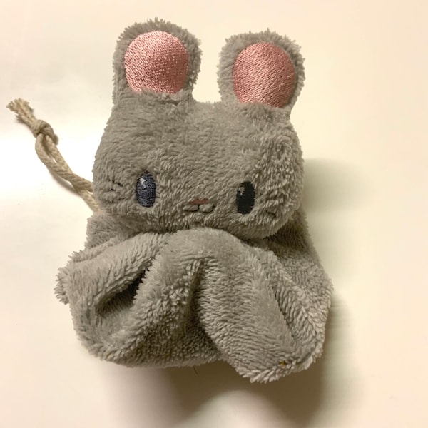 Fleur de douche souris taille enfant ou adulte mignon Micro éponge bambou