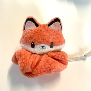 Cute Child Shower Flower Fox Micro Sponge Bamboo