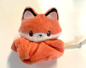 Fleur de douche enfant mignon Renard Micro éponge bambou