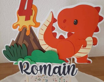 Dinosaur Cake Topper Etsy