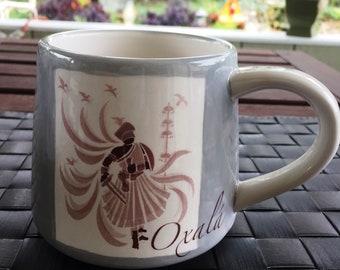 Caneca de Oxalá/Mug Osala/Mug Obatala/Orixa/Orixha//Umbanda/Candomble/Yoruba/IFA/Santeria