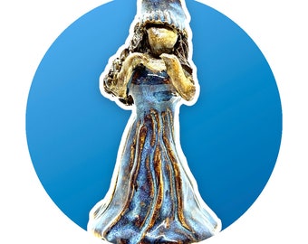 Escultura de Iemanjá Pequena/Yemaya Statue/Orixá/Orisha Figurine//Yoruba/IFA/Santeria/Candomblé/Umbanda