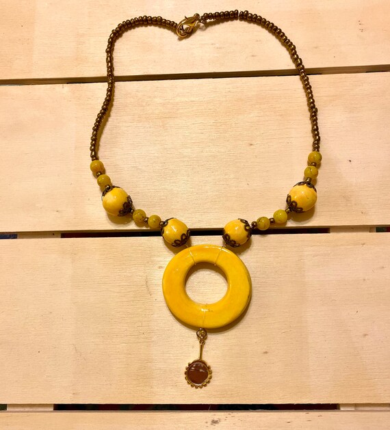 Necklace Made With and Beads - Etsy