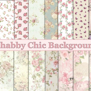 Printable Vintage Shabby Chic Backgrounds Digital Paper A4 - Etsy