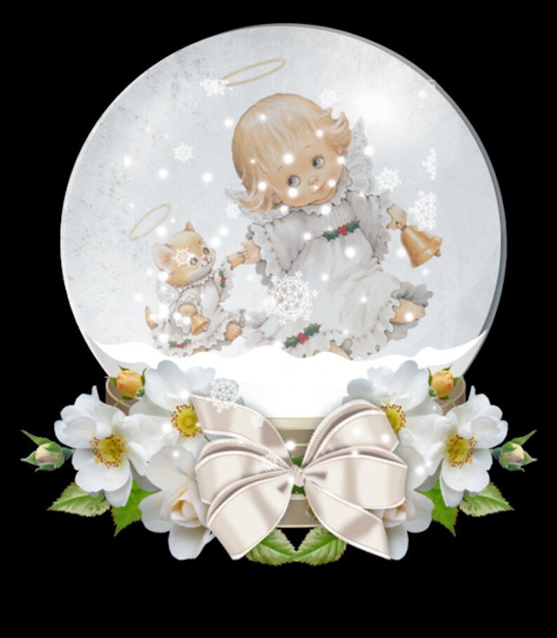 Download Png And Jpeg Snow Globe Collage Bundle Svg Commercial Use Clipart Printables And Cutting Files PSD Mockup Templates