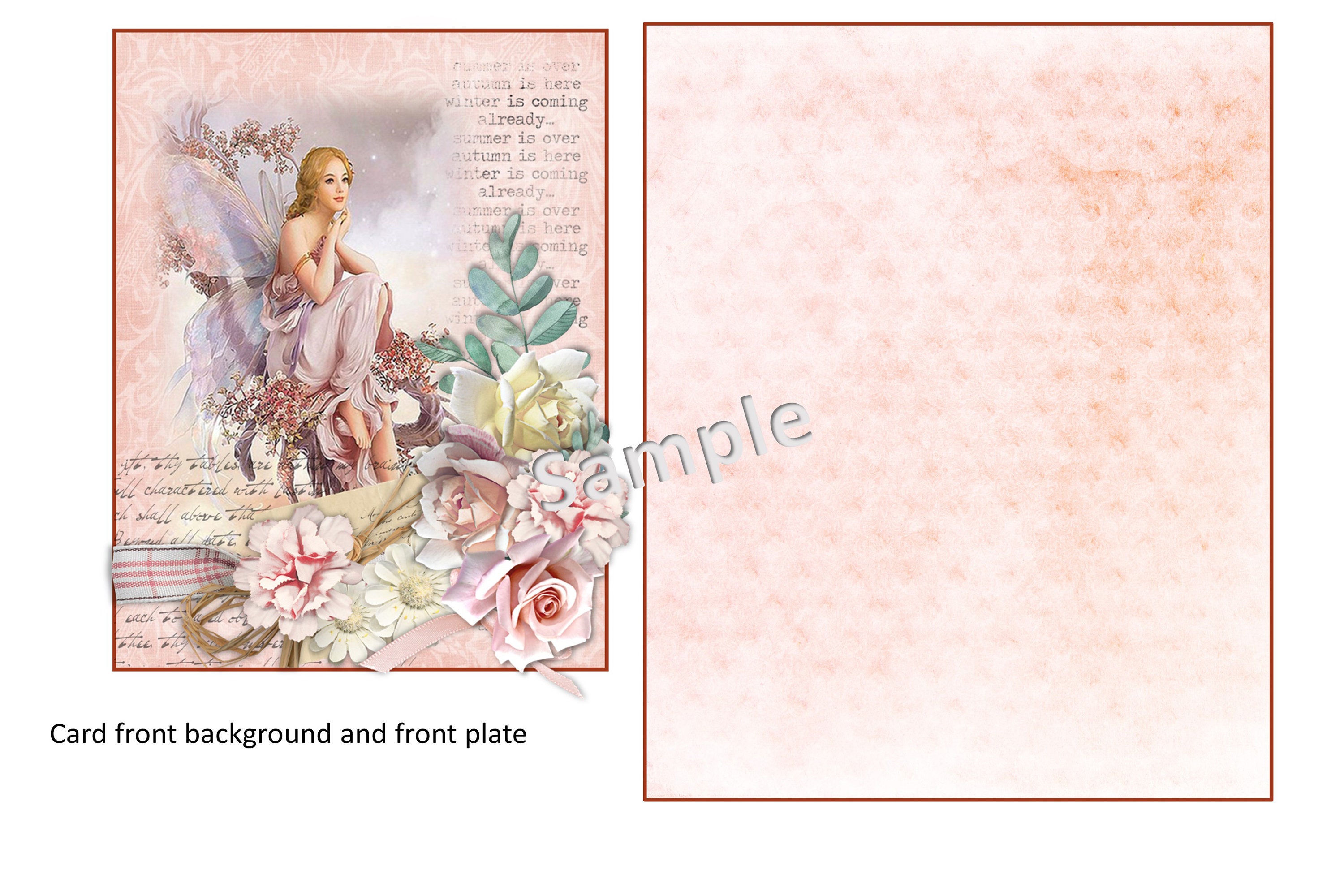 Printable Fairy Card Making Kit With Inserts Pockets Tags | Etsy UK