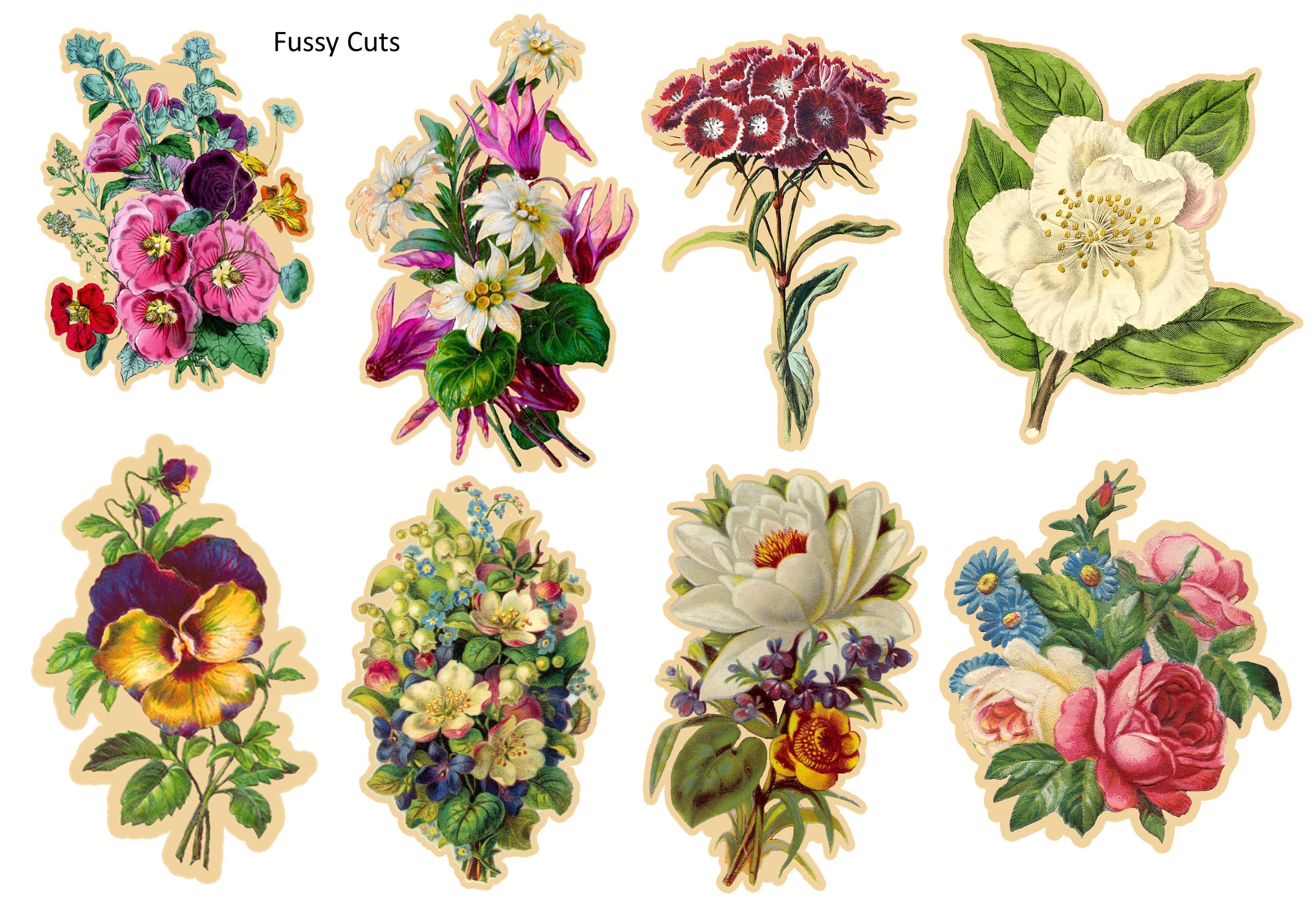 Free Vintage Flowers Printable Ephemera · Artsy Fartsy Life